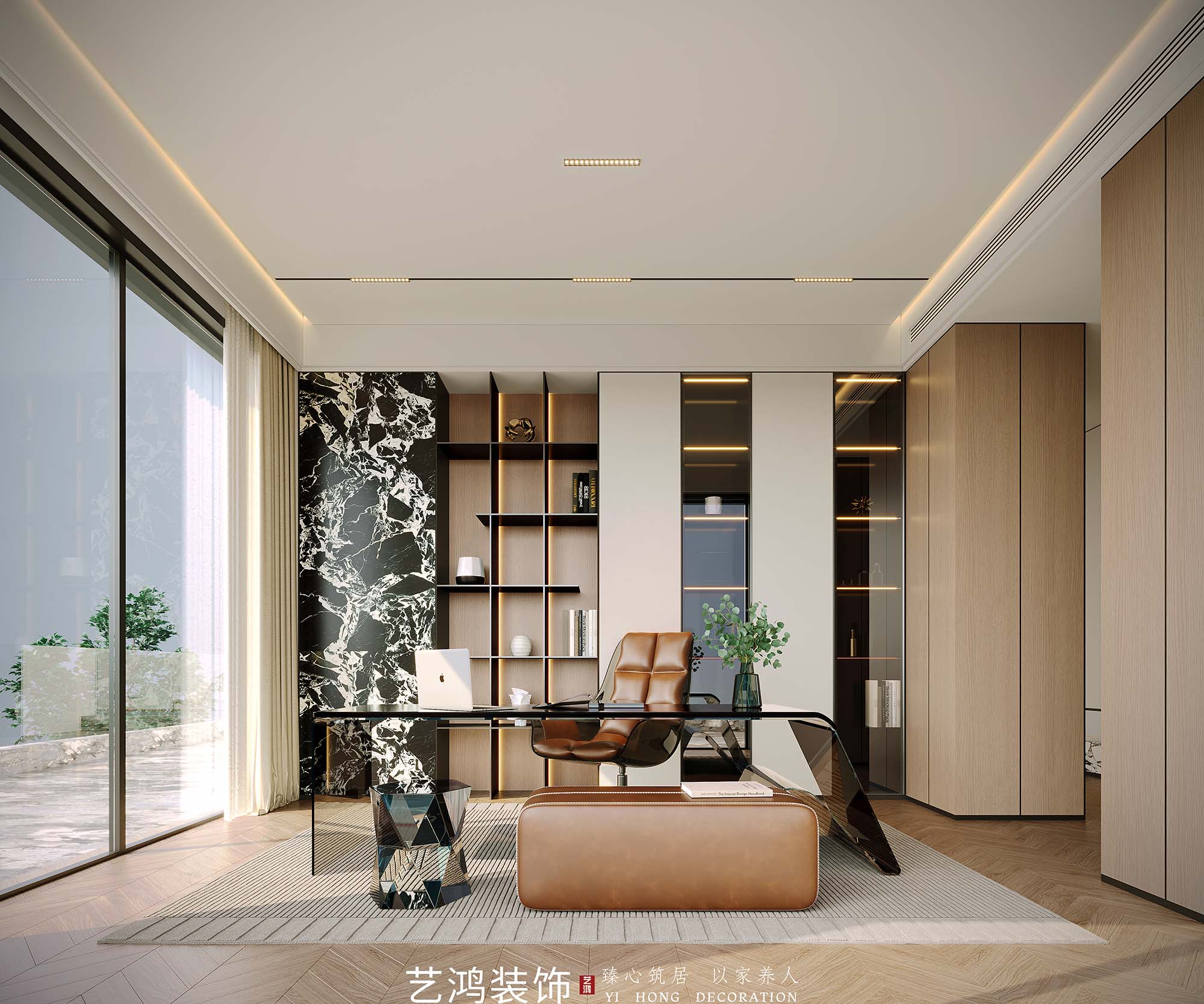 “山有小口，仿佛若有光”丨珠江边2000㎡极简别墅(图51)