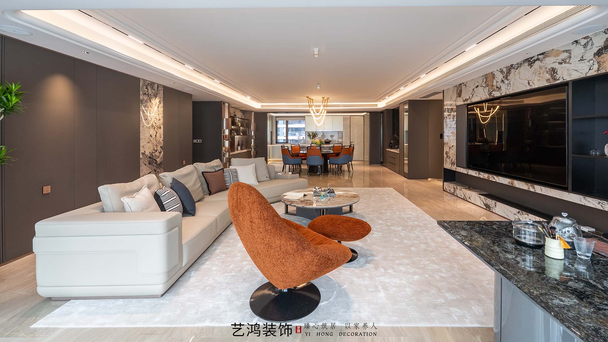艺鸿案例丨保利天瑞268㎡精装改造，95%还原度的全案落地(图59)