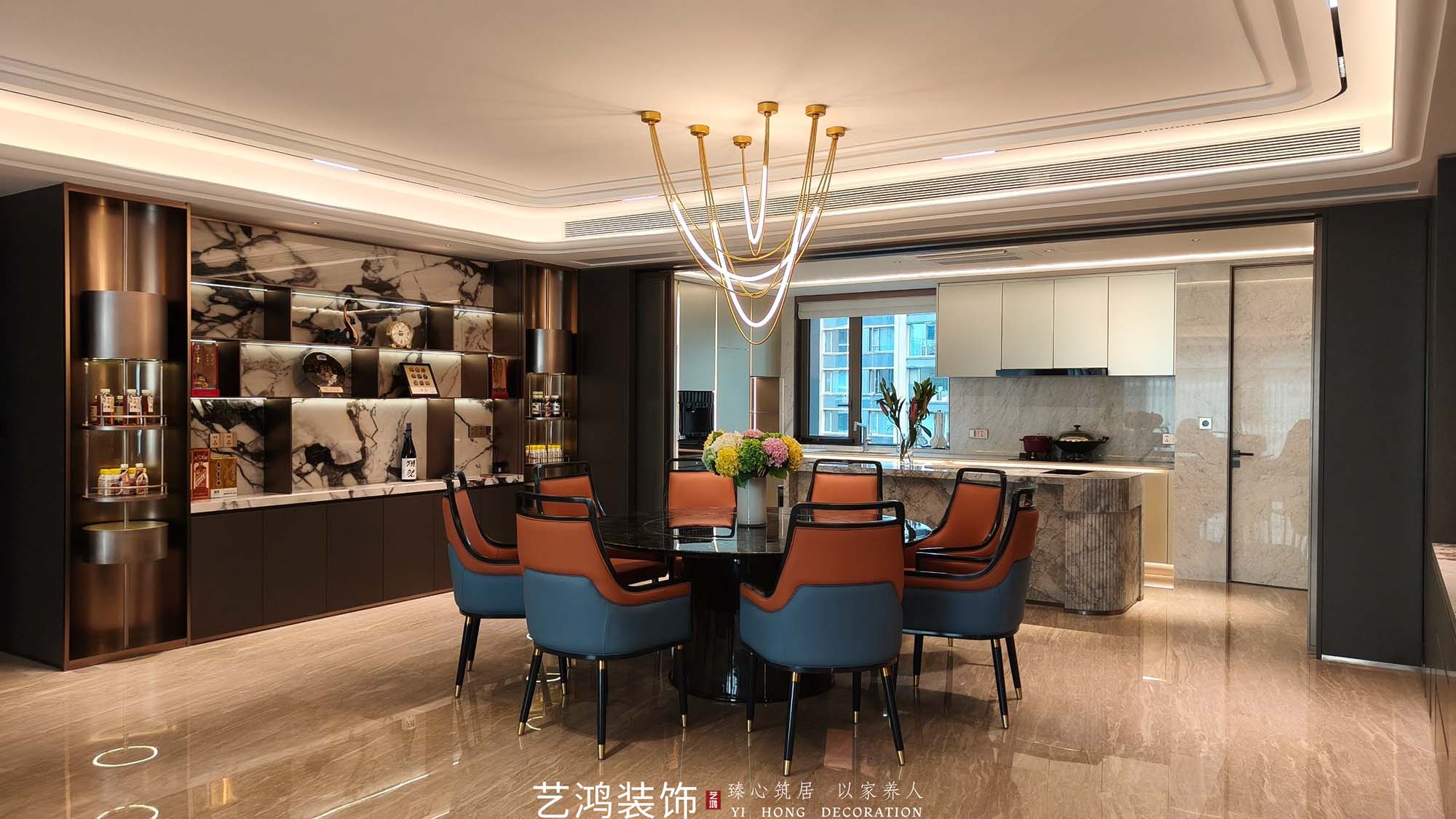 艺鸿案例丨保利天瑞268㎡精装改造，95%还原度的全案落地(图21)